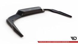 Mittlerer Cup Diffusor Heck Ansatz DTM Look passend für VW Passat B9 schwarz Hochglanz