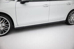 Seitenschweller Ansatz Cup Leisten passend für VW Passat B9 schwarz Hochglanz