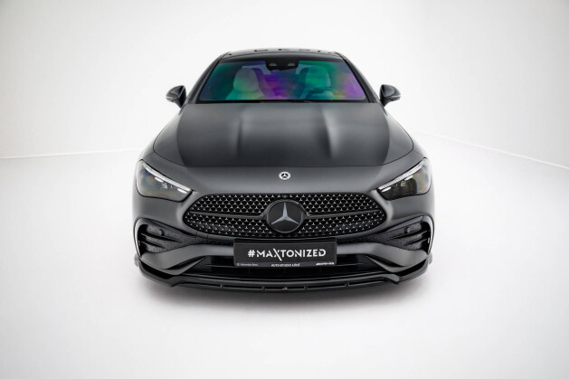 Cup Spoilerlippe Front Ansatz V.1 passend für Mercedes-Benz CLE AMG-Line C236 schwarz Hochglanz