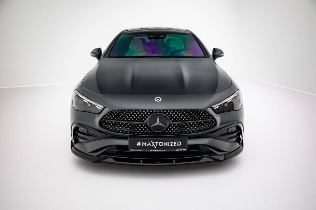 Cup Spoilerlippe Front Ansatz V.2 passend für Mercedes-Benz CLE AMG-Line C236 schwarz Hochglanz