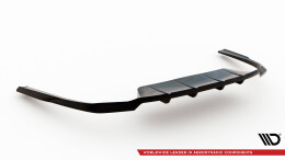 Mittlerer Cup Diffusor Heck Ansatz DTM Look passend für Mercedes-Benz CLE AMG-Line C236 schwarz Hochglanz
