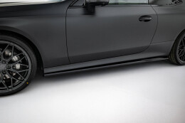 Seitenschweller Ansatz Cup Leisten passend für Mercedes-Benz CLE AMG-Line C236 schwarz Hochglanz