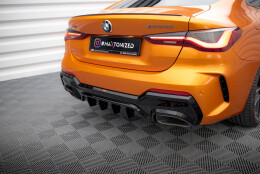 Heck Ansatz Diffusor passend für BMW M440i G22 / G23 / G22 Facelift / G23 Facelift schwarz Hochglanz