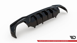Heck Ansatz Diffusor passend für BMW M440i G22 / G23 / G22 Facelift / G23 Facelift schwarz Hochglanz