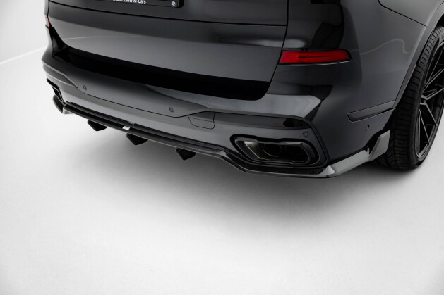 Carbon Fiber Heck Ansatz Diffusor passend für BMW X7 M-Paket G07 FL (version mitout towbar)