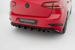 Heck Ansatz Diffusor passend für VW Golf R Hatchback...