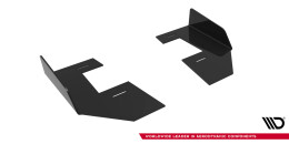 Hintere Seiten Flaps für Mitsubishi Lancer EVO X schwarz Hochglanz