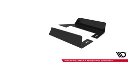 Seitenschweller Flaps für Mitsubishi Lancer EVO X schwarz Hochglanz