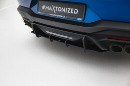 Street Pro Heckschürze Heck Ansatz Diffusor passend für Ford Mustang GT Mk7 SCHWARZ