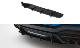 Street Pro Heckschürze Heck Ansatz Diffusor passend für Ford Mustang GT Mk7 SCHWARZ-ROT