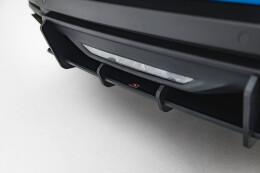 Street Pro Heckschürze Heck Ansatz Diffusor passend für Ford Mustang GT Mk7 SCHWARZ-ROT