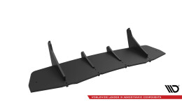 Street Pro Heckschürze Heck Ansatz Diffusor passend für Ford Mustang GT Mk7 SCHWARZ-ROT