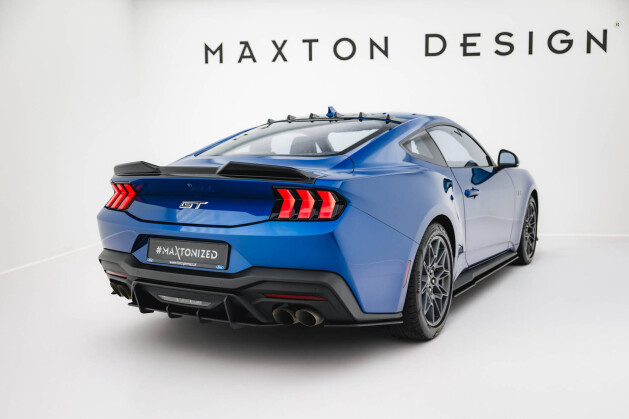 Street Pro Heck Ansatz Flaps Diffusor für Ford Mustang GT Mk7 schwarz