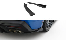 Street Pro Heck Ansatz Flaps Diffusor für Ford Mustang GT Mk7 SCHWARZ+ HOCHGLANZ FLAPS