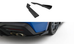 Street Pro Heck Ansatz Flaps Diffusor passend für Ford Mustang GT Mk7 SCHWARZ+ HOCHGLANZ FLAPS