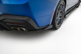 Street Pro Heck Ansatz Flaps Diffusor passend für Ford Mustang GT Mk7 SCHWARZ+ HOCHGLANZ FLAPS