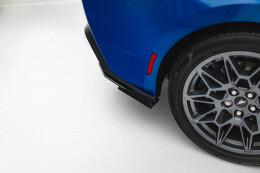 Street Pro Heck Ansatz Flaps Diffusor passend für Ford Mustang GT Mk7 SCHWARZ+ HOCHGLANZ FLAPS