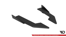 Street Pro Heck Ansatz Flaps Diffusor passend für Ford Mustang GT Mk7 SCHWARZ+ HOCHGLANZ FLAPS