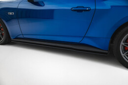 Street Pro Seitenschweller Ansatz Cup Leisten passend für Ford Mustang GT Mk7 SCHWARZ