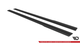 Street Pro Seitenschweller Ansatz Cup Leisten passend für Ford Mustang GT Mk7 SCHWARZ