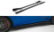 Street Pro Seitenschweller Ansatz Cup Leisten passend für Ford Mustang GT Mk7 SCHWARZ+ HOCHGLANZ FLAPS