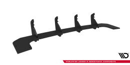 Street Pro Heckschürze Heck Ansatz Diffusor passend für Audi S8 D5 Facelift SCHWARZ-ROT