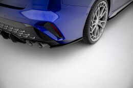 Street Pro Heck Ansatz Flaps Diffusor passend für Audi S3 Limousine 8Y Facelift SCHWARZ