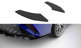 Street Pro Heck Ansatz Flaps Diffusor passend für Audi S3 Limousine 8Y Facelift SCHWARZ