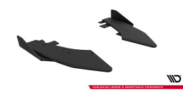 Street Pro Heck Ansatz Flaps Diffusor für Audi S3 Limousine 8Y Facelift SCHWARZ+ HOCHGLANZ FLAPS