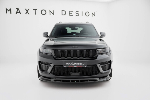 Cup Spoilerlippe Front Ansatz für Jeep Grand Cherokee Trailhawk Mk5 schwarz Hochglanz