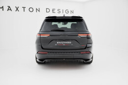 Mittlerer Cup Diffusor Heck Ansatz DTM Look passend für Jeep Grand Cherokee Trailhawk Mk5 schwarz Hochglanz