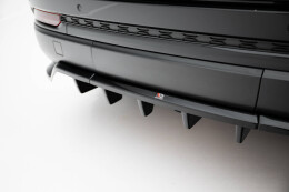 Mittlerer Cup Diffusor Heck Ansatz DTM Look passend für Jeep Grand Cherokee Trailhawk Mk5 schwarz Hochglanz