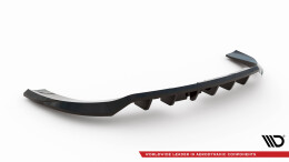 Mittlerer Cup Diffusor Heck Ansatz DTM Look passend für Jeep Grand Cherokee Trailhawk Mk5 schwarz Hochglanz