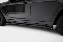 Seitenschweller Ansatz Cup Leisten passend für Jeep Grand Cherokee Trailhawk Mk5 schwarz Hochglanz
