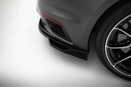 Mittlerer Cup Diffusor Heck Ansatz DTM Look für Porsche 911 Turbo S Sport Package 992 schwarz Hochglanz