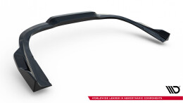 Mittlerer Cup Diffusor Heck Ansatz DTM Look für Porsche 911 Turbo S Sport Package 992 schwarz Hochglanz