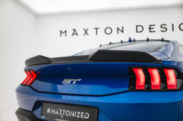 Heck Spoiler Aufsatz Abrisskante 3D passend für Ford Mustang GT Mk7 schwarz Hochglanz