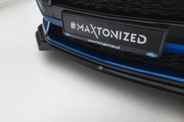 Cup Spoilerlippe Front Ansatz V.1 passend für Ford Mustang GT Mk7 schwarz Hochglanz