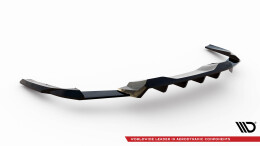 Mittlerer Cup Diffusor Heck Ansatz DTM Look passend für Ford Mustang GT Mk7 schwarz Hochglanz