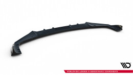 Cup Spoilerlippe Front Ansatz V.1 passend für BMW X6 M F96 Facelift schwarz Hochglanz