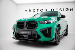 Cup Spoilerlippe Front Ansatz V.2 passend für BMW X6 M F96 Facelift schwarz Hochglanz