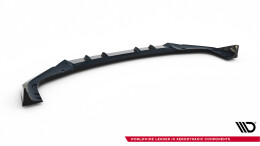 Cup Spoilerlippe Front Ansatz V.2 passend für BMW X6 M F96 Facelift schwarz Hochglanz