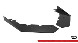 Front Stoßstange Flaps für Ford Mustang GT Mk7 schwarz Hochglanz