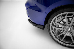 Heck Ansatz Flaps Diffusor V.2 passend für Audi S3 Limousine 8Y Facelift schwarz Hochglanz
