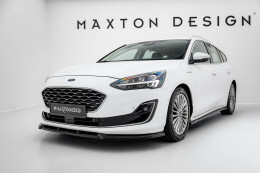 Cup Spoilerlippe Front Ansatz V.2 passend für Ford Focus Vignale Mk4 schwarz Hochglanz