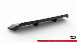 Mittlerer Cup Diffusor Heck Ansatz DTM Look passend für Ford Focus Vignale Kombi Mk4 schwarz Hochglanz