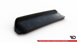 Mittlerer Cup Diffusor Heck Ansatz DTM Look passend für Ford Focus Vignale Kombi Mk4 schwarz Hochglanz
