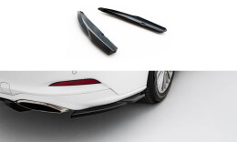 Heck Ansatz Flaps Diffusor passend für Ford Focus Vignale Kombi Mk4 schwarz Hochglanz