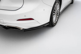Heck Ansatz Flaps Diffusor passend für Ford Focus Vignale Kombi Mk4 schwarz Hochglanz