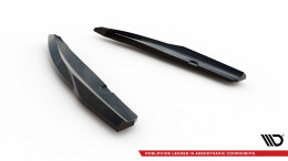 Heck Ansatz Flaps Diffusor passend für Ford Focus Vignale Kombi Mk4 schwarz Hochglanz